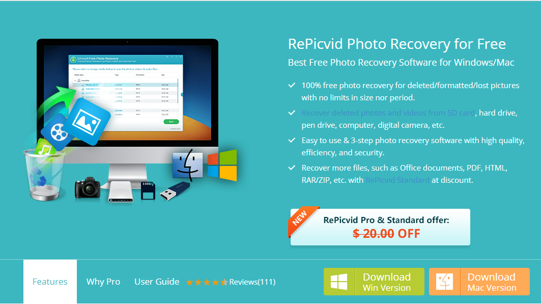 RePicvid recovery micro sd cards